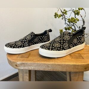 Tory Burch Monogram Chenille Slip on Sneaker